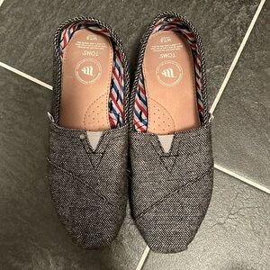 Toms menswear herringbone Alpargata shoe